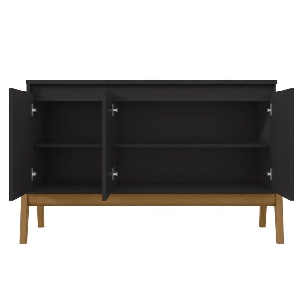 Manhattan Comfort Mid-Century Modern Gales 48.50 Sideboard with Solid Wood Legs