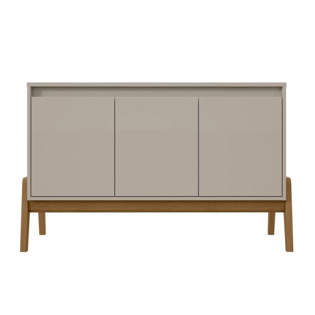 Manhattan Comfort Mid-Century Modern Gales 48.50 Sideboard with Solid Wood Legs