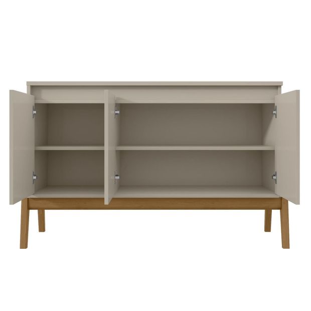 Manhattan Comfort Mid-Century Modern Gales 48.50 Sideboard with Solid Wood Legs