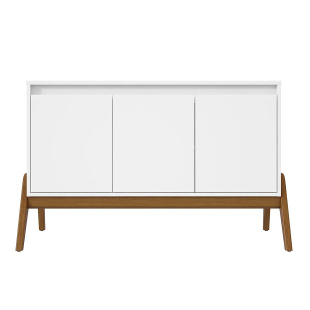 Manhattan Comfort Mid-Century Modern Gales 48.50 Sideboard with Solid Wood Legs