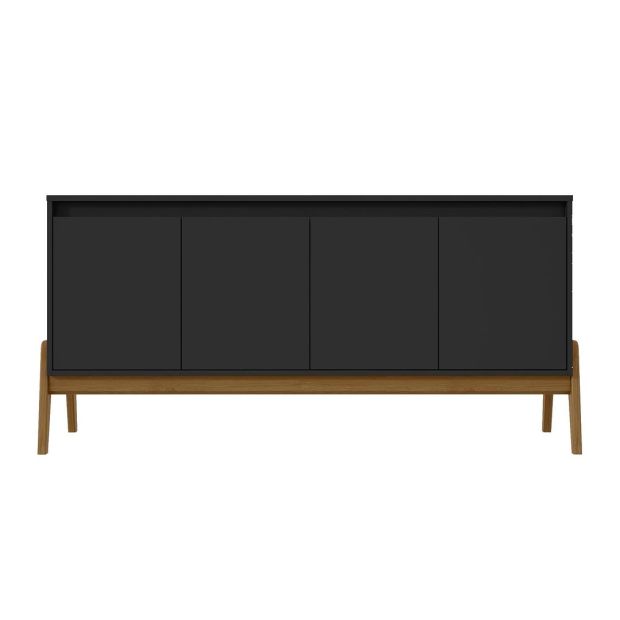 Manhattan Comfort Mid-Century Modern Gales 63.32 Sideboard with Solid Wood Legs