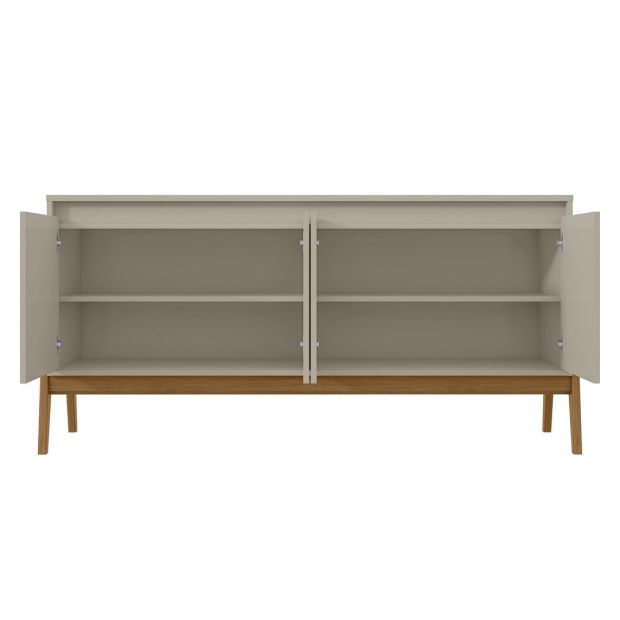 Manhattan Comfort Mid-Century Modern Gales 63.32 Sideboard with Solid Wood Legs